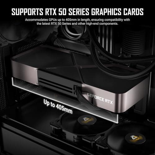 Antec P7 S, 4 x 120mm PWM Fans Included, Dual Side Front Mesh Intake, 360mm Top Radiator Support, Type-C 3.2 Gen 2, Sound-Dampening Side Panels, Mid-Tower ATX PC Case