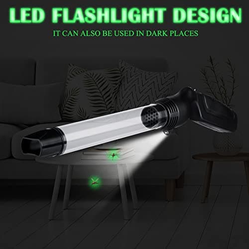 Qualirey 1 Pack Bug Vacuum for Adults Bug Vacuum Catcher Insect and Spider Traps Sucker Battery Powered Grabber with LED Light Stink Ant Moth Cockroach Small Bedbug