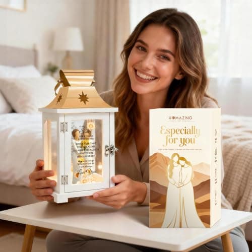 Homazing Sister Gifts Lantern - Unique Sister Gift Ideas for Mothers Day, Christmas, Thanksgiving