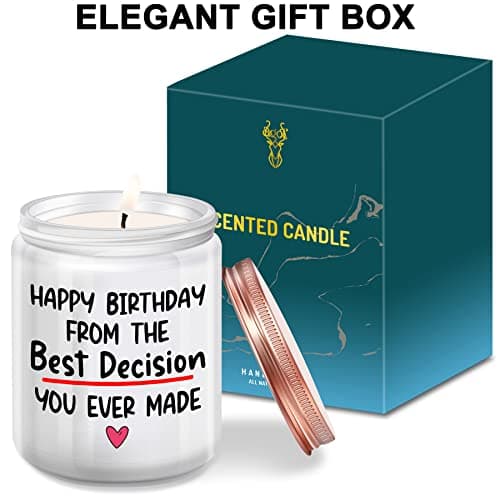 Funny Women Happy Birthday Gifts Ideas for Her Him Girlfriend from Boyfriend Her Him Birthday Gifts for Wife from Husband, 7Oz Lavander Scented Candles B0BF59J8K4