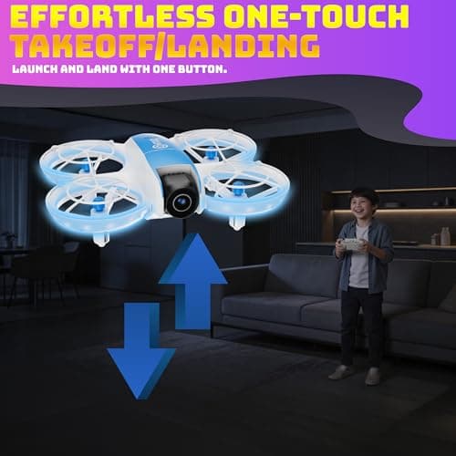 Contixo F15 Astro Mini Drone with 2.4" Screen Remote – 720P HD Dual Camera, Live Video Display, Optical Flow Hover, One-Key Takeoff/Landing, 360° Stunts, 2 Batteries, Beginner Drone for & Adults