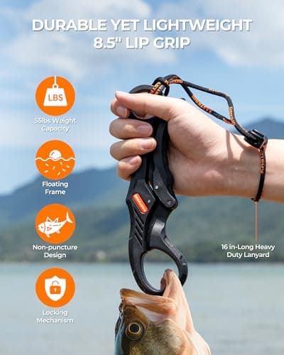Corrosion Resistant Fishing Pliers, Fillet Knife, Scissors, 55 lb Floating Fish Lip Gripper, Multi-Function Fishing Tools KastKing SteelStream Fishing Tool Set, Fishing Gear B0F2FQ6CD9