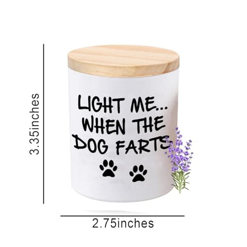 BFJLIFE Funny Gifts for Women Unique Dog Mom Dog Lovers Mothers Day Christmas Birthday Gifts for Her Girlfriend Sister Bestie Best Friend Wife Stocking Stuffers for Women Lavender Scented Soy Candles