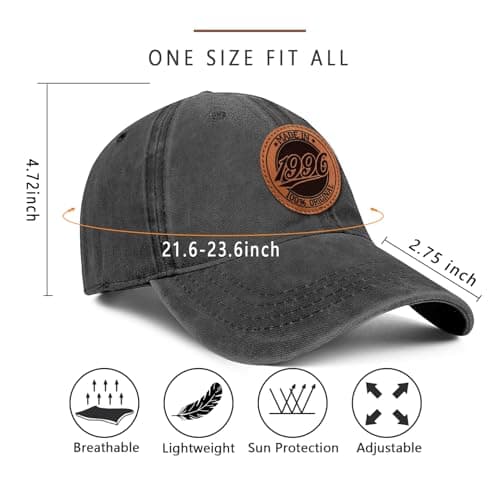30th Birthday Gifts for Men 30th Birthday Decorations Him Male 30 Year Old Birthday Gifts 100% Cotton Hat B0CWTVXF3B
