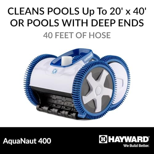 Hayward W3PHS41CST AquaNaut 400 Suction Pool Cleaner for In-Ground Pools up to 20 x 40 ft. (Automatic Pool Vacuum)