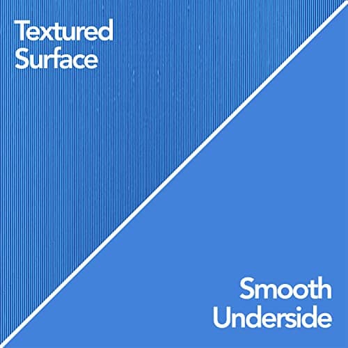 RESILIA Stay-Put Swimming Pool Ladder Mat - Non-Slip, Wide Ribbed, Protective Pad, 36 Inches x 36 Inches, 0.125 Inch Thick, Royal Blue, Made in USA