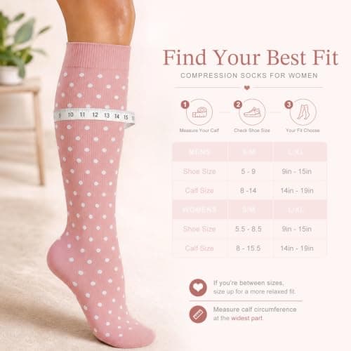 Laite Hebe 4 Pairs-Compression Socks for Women&Men Circulation-Best Support for Nurses,Running,Athletic B0B3RFNH1G