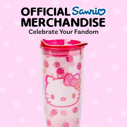 Touchland x Hello Kitty® Hand Sanitizer + Mist Case, Scented & Stylish Hydrating Sanitizer Spray Bundle, Travel Size, Dye Free