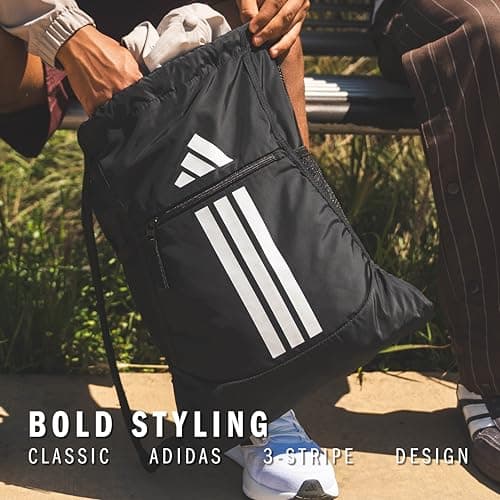 adidas Alliance Sackpack – Drawstring Backpack for Sports, Small Gym Bag