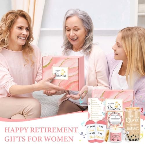 Retirement Gift for Woman 2026 Retired Gifts for Women Happy Cool Retirement Gift Basket for Women Coworker Teacher Nurse Boss Friend Mom Grandma Retirees, 20Oz Tumbler Card The Queen Has Retired Sock B0DWS42JVS