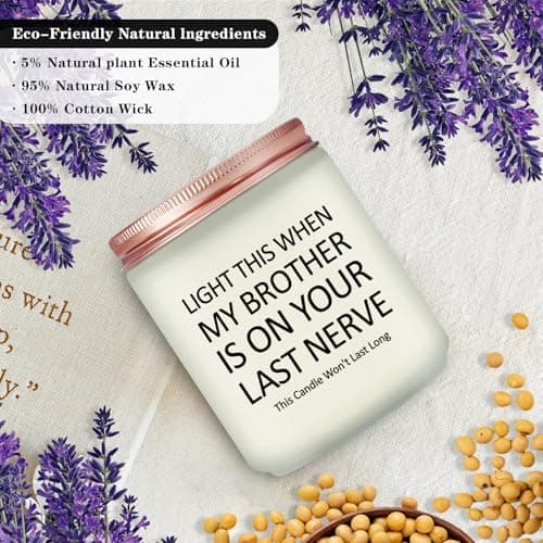 Sister in Law Gifts - Christmas, Birthday, Mother's Day, Wedding Gifts for Sister in Law - Lavender Scented Candles