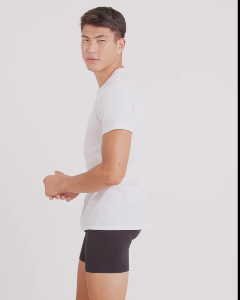 Hanes Packs, Stay-Tucked Soft Cotton, Best Undershirts for Men, White/Black/Asstd Multipacks