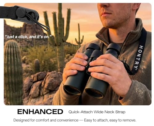 Hontry 8x42 Binoculars with IPX6 Waterproof Protection for Bird Watching, Hunting, Cruise Ship, Travel and Safari