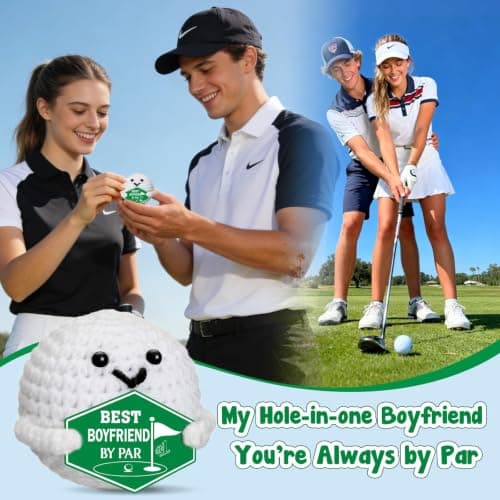 Funny Crochet Golf Ball Accessories Christmas Stocking Stuffers for Boyfriend Him Fiance Anniversary Valentines Romantic Gift Gifts for Boyfriend Bf Birthday - Sweetest Day Gifts for Him Men B0GDGBKLKJ