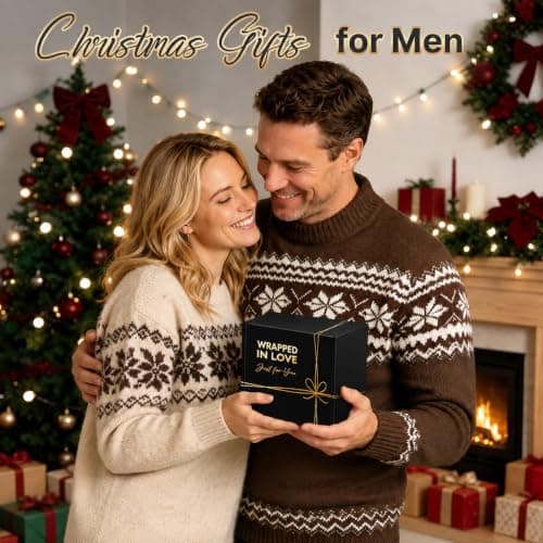 Birthday Gift for Him Dad Husband Grandpa Brother Boyfriend Friend Teacher Coworker Boss, Fathers Day, Valentines Day Eletorot Christmas Gifts for Men Women, Unique Black Spa Basket Gift Set B0GLX2J448