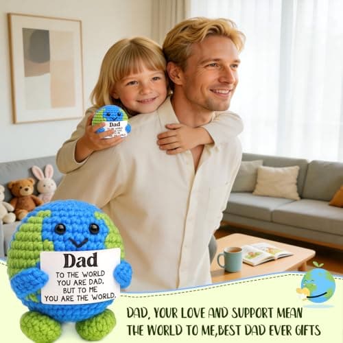 Day Birthday Gift for Dad Husband Bonus New Daddy Father in Law Thanksgiving Baskets Positive Crochet Animals Dad Gifts from Daughter Son Best Dads Ever Gifts Grandpa Stepdad Fathers B0FRSBRB14