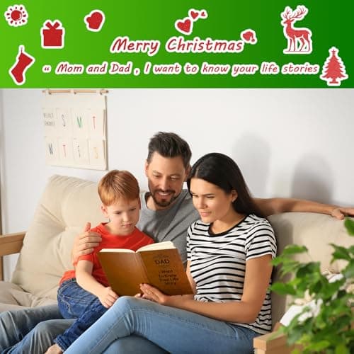 Mom And Dad I Want to Hear Your Life Story Journal (Hardcover). This Journal, Which Includes 250+ Prompt Questions, Is A Sentimental Fathers Day Gift For Dad Thanksgiving Day, Birthdays & Christmas.
