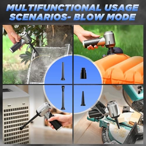 Mini Car Vacuum with Brushless Motor,Air Duster Blower,Rechargeable Foldable Vacuum Cleaner,for Home, Office Pet,Gifts Saker Handheld Car Vacuum Portable Cordless17000Pa HL132 Black B0D8PQHYV3