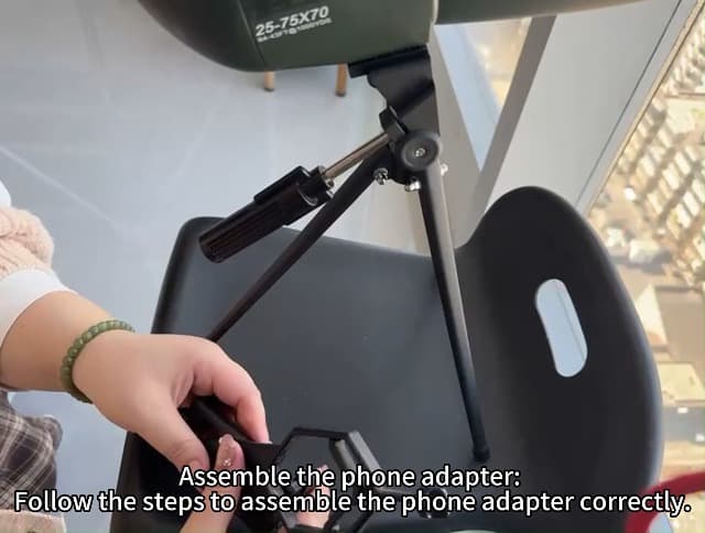 SVBONY SV28 Spotting Scopes with Tripod, Angled 25-75x70mm Spotter Scope with Phone Adapter, Waterproof Fogproof Spotting Scope for Bird Watching, Target Shooting, Wildlife Viewing