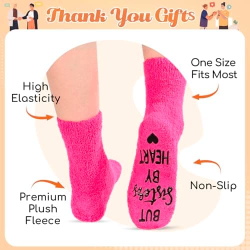 HAPPYPOP Bestie Gifts for Women - BFF Gifts, Best Friends Socks for Sisters Friends