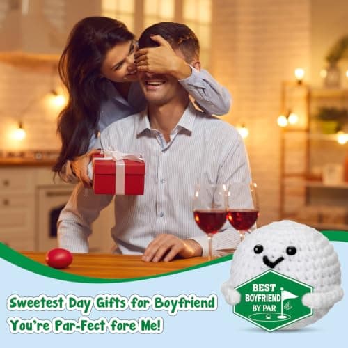 Funny Crochet Golf Ball Accessories Christmas Stocking Stuffers for Boyfriend Him Fiance Anniversary Valentines Romantic Gift Gifts for Boyfriend Bf Birthday - Sweetest Day Gifts for Him Men B0GDGBKLKJ