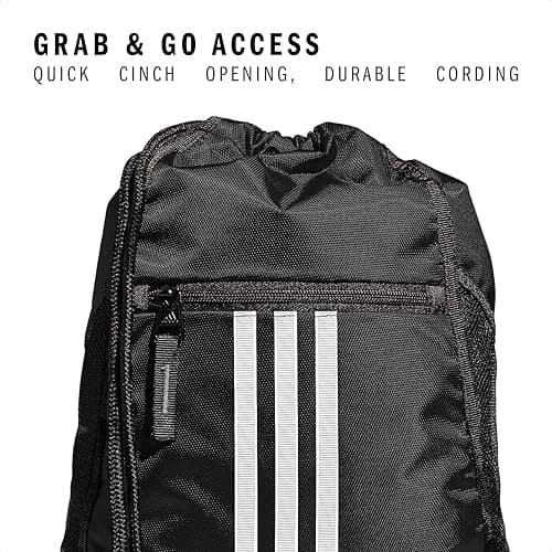 adidas Alliance Sackpack – Drawstring Backpack for Sports, Small Gym Bag