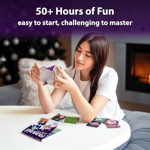 FOLDOLOGY - The Origami Puzzle Game! Brain Teasers for Tweens, Teens & Adults | Travel Game, Hands-On STEM Toy, Stocking Stuffer, Gift for Ages 10+ | Fold the Paper, Complete the Picture | 100 Puzzles