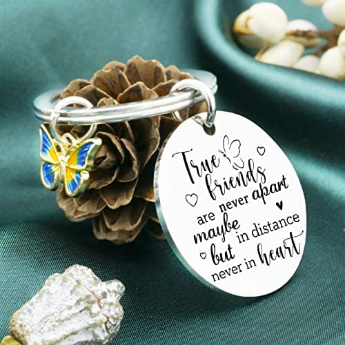 Friends Keychain Friendship Gifts For Women Bff Bestie Best Friend Birthday Gifts for Women Long Distance Gift For Woman Friend Female Best Friends Birthday Christmas Gift Small