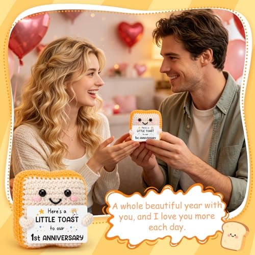 MAMAGIFTREE 1st Anniversary Wedding Gifts for Couples Husband Wife, Romantic One Year Anniversary First Milestone Present for Boyfriend Girlfriend Him Her B0GTZFXQSS