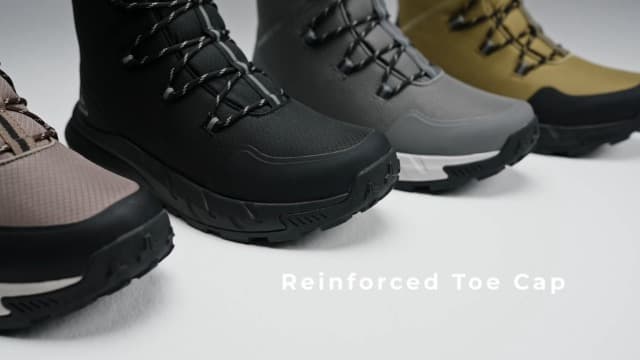 NORTIV 8 Men's Wide Winter Boots Grip on Snow Ice Insulated Waterproof Lightweight Comfortable Hiking Outdoor Boots