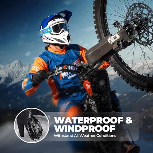 krosa 5-Layer Winter Gloves for Men & Women Made with 3M Thinsulate, -10℉ Waterproof Work Gloves for Cold Weather, Snow Ski Gloves with 10 Touchscreen Fingers