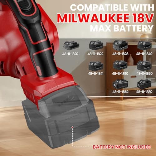 Cordless Vacuum for Miwaukee 18V Battery, 5 in 1 Lightweight Handheld Vacuum Cleaner with 500W Powerful Motor, 46 CFM Portable Hand Vacuum with Filtration HEPA for Floor, Carpet(Battery Not Included)