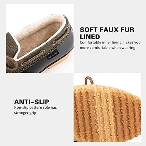 GAWBAW Flat Duck Shoes for Women - Slip On Waterproof Winter Ankle Rain Boots Short Garden Shoes