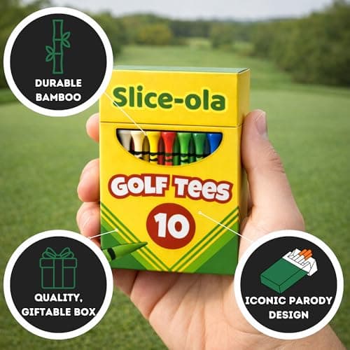 Funny Golf Tees | Golf Accessories for Men | Top Golf Gifts for Men & Unique Golf Gifts for Golfers | Premium Golf Stuff & Golf Bag Accessories | Wooden Bamboo Tees B0GHSR3QFX