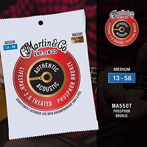 MARTIN Authentic Acoustic Guitar Strings - Lifespan 2.0 Treated