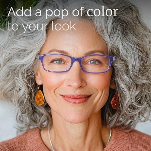 Gaoye 2.0 Reading Glasses for Women, 6 Pack Fashion Readers, Spring Hinge Eye Glasses, Blue Light Reading Glasses