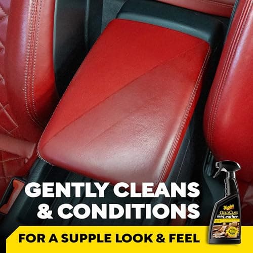 Meguiar's Gold Class Rich Leather Cleaner and Conditioner 3-in-1 Spray, Non-Greasy Car Leather Cleaner and Conditioner Treatment with Advanced UV Protection, 15.2 Oz Spray Bottle