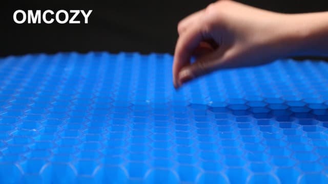 Gel Seat Cushion, Cooling seat Cushion (Super Large & Thick), Breathable Honeycomb Design Absorbs Pressure Points Seat Cushion, Gel Cushion for Office Chair, Home Car seat Cushion for Wheelchair