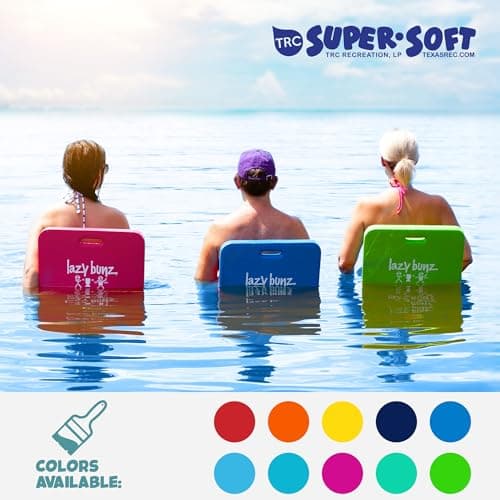 TRC Recreation Lazy Bunz Foam Water Saddle Pool Float, Lounger for Swimming Pool, Lake, River, and Beach Essentials, Navy Blue