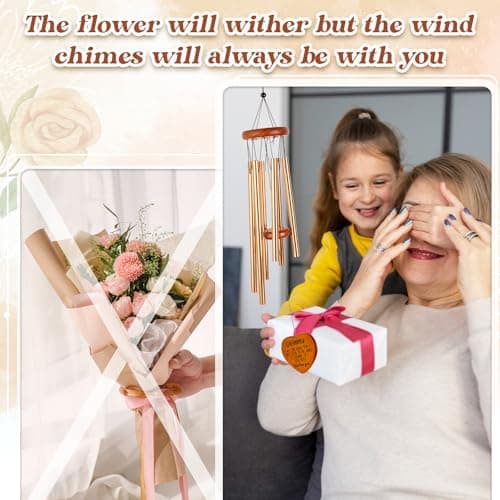 Gifts for Granny from Grandkids, Granny Gift Wind Chimes, Birthday, Retirement, Thanksgiving, Mothers Day, Grandparents Gifts from Grandchildren, Grandma Gift B0F87FQ1ZB