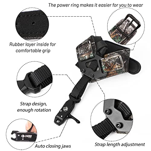 LWANO Bow Release, Archery Release Aids Trigger for Compound Bow, One Size Fits Most