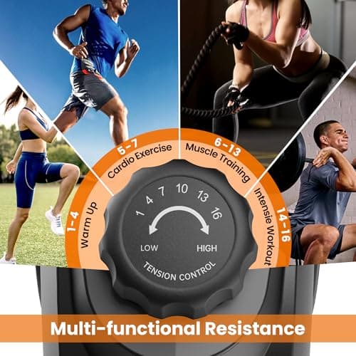 Recumbent Exercise Bike for Home Use, Quiet Recumbent Stationary Bikes for Adults & Seniors, 16-Level Resistance, Adjustable Seat, Supports 400LB, Pulse Sensors & LCD Display