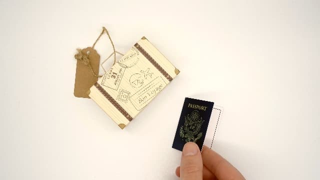 Surprise Mini Suitcase & USA Pretend Passport Reveal Gift: YOU WRITE the Secret Destination, THEY SCRATCH to Reveal! Surprise Vacation Reveal for Birthdays, Anniversaries, Valentines & Family Trips B0C4V64PJF