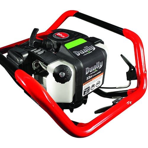 EARTHQUAKE 10310 Dually 1 or 2-Person Earth Auger Powerhead, 52cc 2-Cycle Viper Engine, Fits All Auger Bits 2”-10” Wide