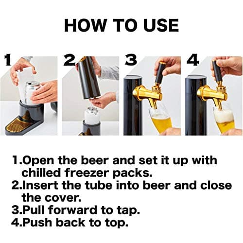 GREEN HOUSE: Draft Pour Beer Dispenser & Ultra Fine Foam Maker - Mini Kegerator for Home. Draft Pour and Ultra Fine Foam covering top makes your regular beer taste delicious and keep longer.