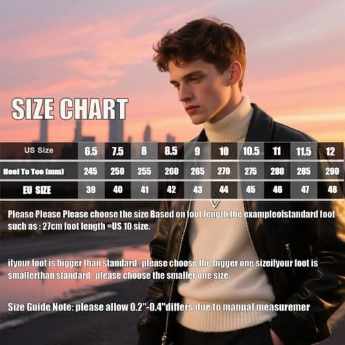 OXNGEOS Men's Suede Classic Brogue Cap Toe Chunky Heel Oxford Boots Comfort Non-Slip Lace Up Low Heel Chelsea Boots Casual Business Dress Chukka Boots