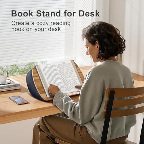 Lap Beanbag Book Stand for Hands Free Reading Comfortable Reading Pillow Stand Minimize Neck Strain Perfect Idea for Book Lovers in Dorm Room or Anywhere Else with Bookseat(Gray)