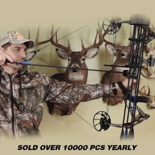 Sanlida Archery Dragon X8 RTH Compound Bow Package for Adults and Teens,18”-31” Draw Length,0-70 Lbs Draw Weight,up to IBO 310 fps,No Bow Press Needed,Limited Life-time Warranty,RH Only