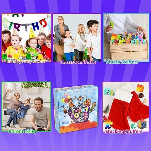 1000 Pcs Party Favors for Kids, Fidget Toys Bulk, Birthday Gift Toys, Fidgets Stocking Stuffers, Treasure Box Birthday Party, Goodie Bag Stuffers, Carnival Prizes, Pinata Filler Stuffers for Classroom B0CBDHC4BN