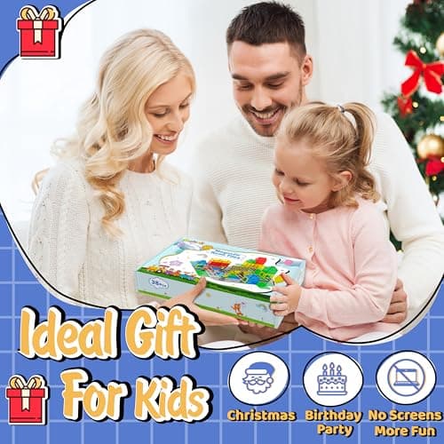 Magnetic Tiles - Road Set, Magnetic Building Blocks, Preschool Montessori Toys Gift for 3+ Year Old Boys and Girls, Sensory Christmas Toys for Kids Aged 3-5 and 4-8, Ideas for Toddler with Autism